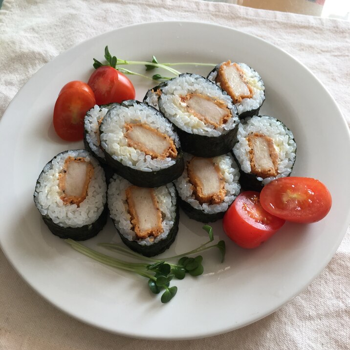 Xmasケンタのチキンテンダーマヨ巻き寿司♡